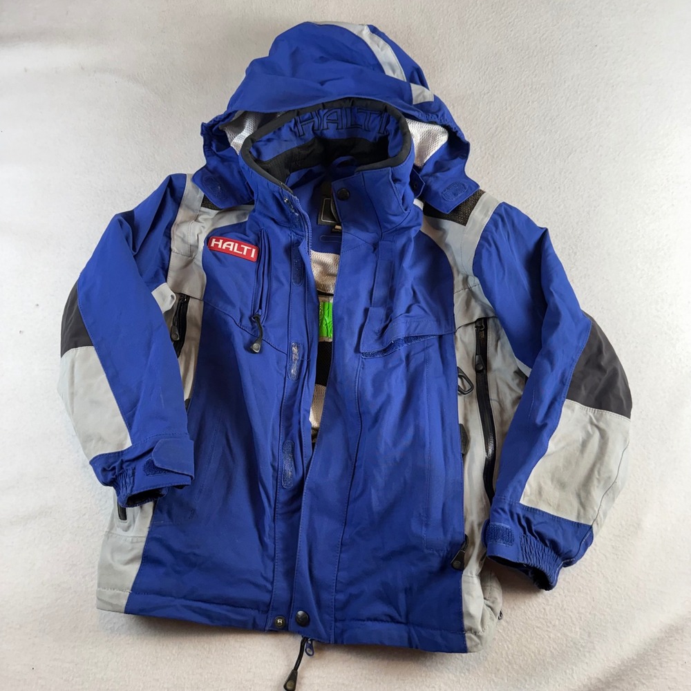 Halti Drymaxx Stretch Ski Jacket Blue Attitash Race Team Mens EU 40 US 14